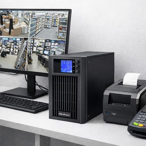 Qoltec UPS 3kVA 2400W Pure Sine Wave AVR LCD na Arena.pl