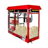 Maszyna do popcornu witryna grzewcza czerwona ROYAL CATERING RCPC-16E