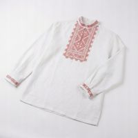 HAFTOWANA KOSZULA BIAŁA MĘSKA WYSZYWANKA 100% LNIANA LUDOWA ELEGANCKA XL