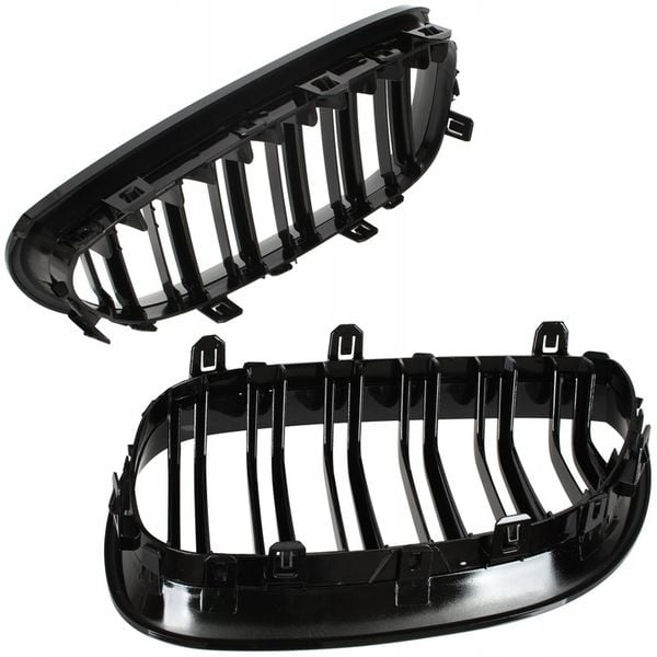 Grill Atrapa Nerki Pakiet Kratka Połysk Czarna do BMW E60 E61 M zdjęcie 3