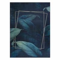 RUG/LU/ARLEN/LEAVES/BLUE/80x150