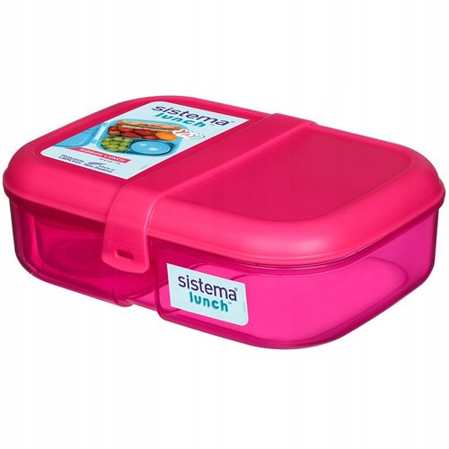 ŚNIADANIÓWKA SISTEMA LUNCHBOX POJEMNIK SOS BOX BENTO 1100ML Z PRZEGRÓDKAMI na Arena.pl