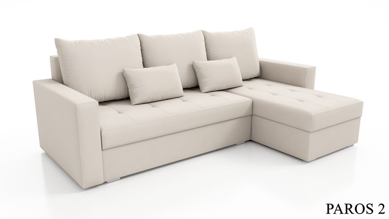 Rozkładany narożnik Focus pikowany z pojemnikiem zdjęcie 6