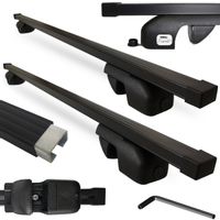 Uniwersalny bagażnik bazowy na relingi standardowe AMOS NOWY Belki Stalowe 130cm