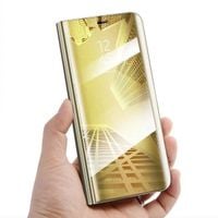 Etui Clear View Cover do Samsung Galaxy A10 A105 złoty