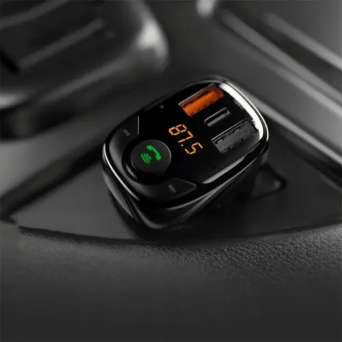 Transmiter SZYBKA Ładowarka ROCK B301 Bluetooth 5.0 FM USB + USB-C QC 4.0 na Arena.pl