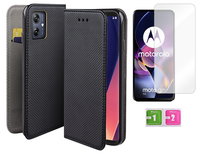 Etui z klapką do MOTOROLA MOTO G54 5G / G54 5G POWER EDITION case + szkło