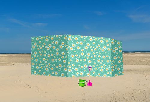 PARAWAN PLAŻOWY Stokrotki z indywidualnym napisem 3 PANELE 76.3 na Arena.pl