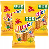Lajkonik Junior Paluszki o smaku waniliowym 60 g x 3 sztuk
