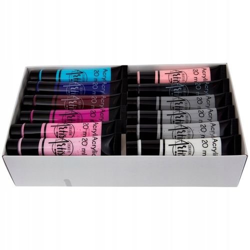 FARBY AKRYLOWE DUŻY ZESTAW FARB AKRYLOWYCH 36x20ml FARBA AKRYLOWA na Arena.pl