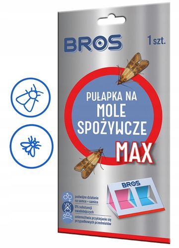 bros - pułapka na mole spożywcze max - na samce i samice - 1 szt. na Arena.pl