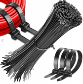 Trytytka trytka opaska zaciskowa kablowa czarna zestaw 100 sztuk 120x3 mm