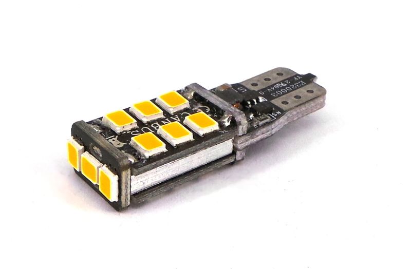 żarówka LED T10 10-18V 7W CANBUS pomarańczowa zdjęcie 4