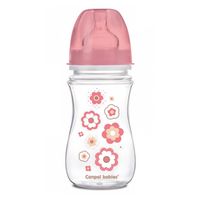 CANPOL Butelka antykolkowa EasyStart 240ml kolor różowy