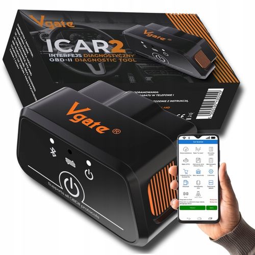 INTERFEJS DIAGNOSTYCZNY VGATE ICAR2 OBD2 ELM327 BLUETOOTH TESTER POLSKI PL na Arena.pl