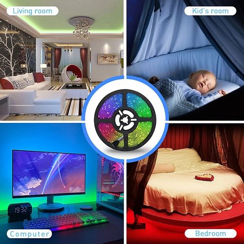 2*Taśma Smart Led 5050 Rgb 2*5M/12V Kontroler Muzyki Bluetooth na Arena.pl