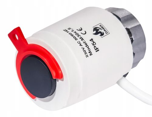 SIŁOWNIK TERMOELEKTRYCZNY DO ROZDZIELACZA ZAWORU GWINT M30 x 1,5 230V NC na Arena.pl