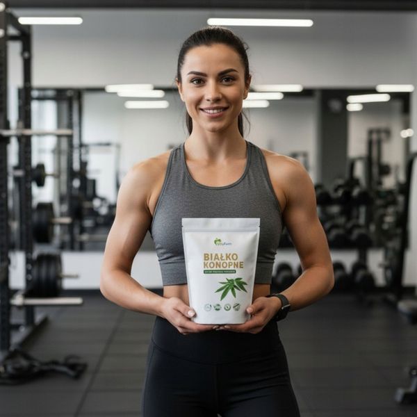 BIAŁKO KONOPNE 500 G HEMP PROTEIN zdjęcie 4