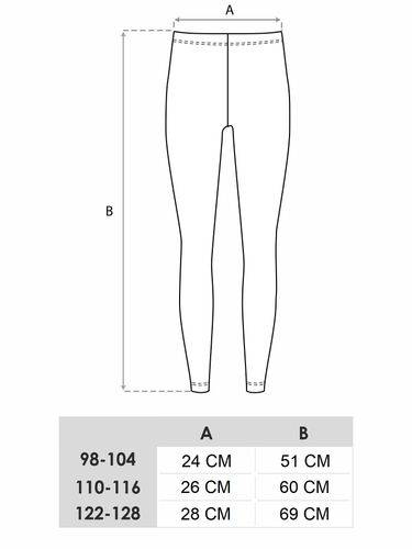 Legginsy dziewczęce getry długie z aplikacją 3D myszka 110-116 YOCLUB na Arena.pl
