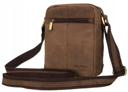 torebka listonoszka skóra naturalna brązowy na Arena.pl