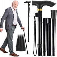 LASKA REGULOWANA TELESKOPOWA DLA SENIORÓW INWALIDÓW DO WPOMAGANIA CHODZENIA