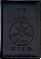 Stylowy kalendarz pielęgniarki książkowy A5 2026 z grawerem tygodniowy