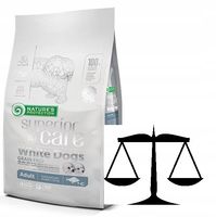 Nature's Protection Superior Care White Dogs Mini Adult RYBA 1,5 kg NA WAGĘ