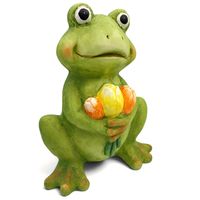 ŻABA FIGURKA OGRODOWA CERAMICZNA DEKORACJA DUŻA OZDOBA DO OGRODU 35 cm