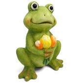 ŻABA FIGURKA OGRODOWA CERAMICZNA DEKORACJA DUŻA OZDOBA DO OGRODU 35 cm