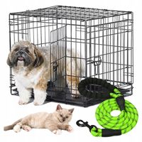 Kojec dla Szczeniąt Psów Psa Kota Królika Klatka Składany 60x45x52 + Smycz