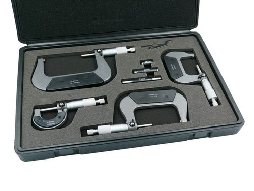 MIKROMETRY 0-100mm ZESTAW 4 SZT. MIKROMETR + BOX na Arena.pl