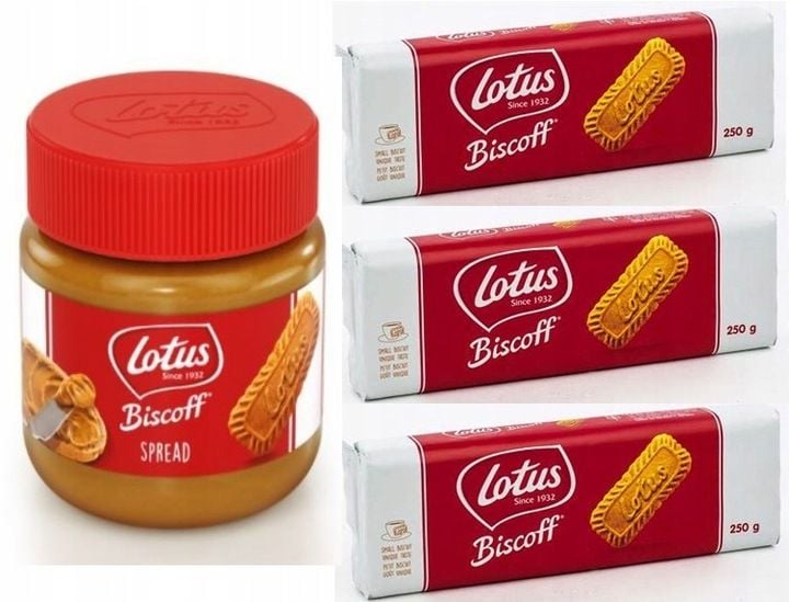 Ciastka LOTUS BISCOFF Karmelizowane 3x250g + Krem zdjęcie 11