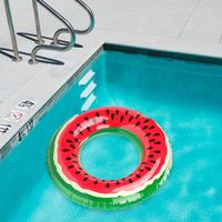 Duże Koło Dmuchane Arbuz 120Cm Materac Do Wody Pływania Na Basen Xxl