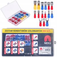 Konektory Izolowane Końcowki Kablowe DIN 0,5-6mm2 NEKU zestaw 280szt