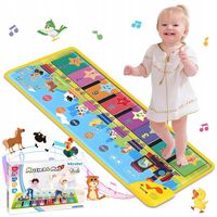 MATA MUZYCZNA GRAJĄCA PIANINO ZWIERZĄT INTERAKTYWNA ZABAWKA DLA DZIECI