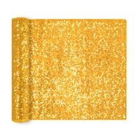 Bieżnik cekinowy złoty 28x200cm