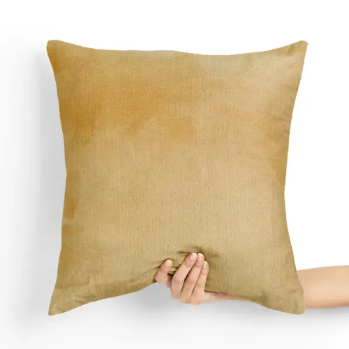 Poduszka z Czarnym Kotem - Poduszka dekoracyjna Tył poduszki: - Musztardowy na Arena.pl