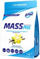6PAK Mass PAK 1 kg o smaku waniliowym Gainer Complex Białko Kreatyna Masa