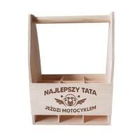 Najlepszy tata jeździ motocyklem - drewniane nosidło DZIEŃ TATY PREZENT