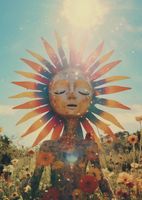 Plakat 67,5x95cm Słoneczna Medytacja