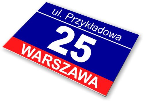 TABLICA ADRESOWA tabliczki adresowe numer domu na Arena.pl