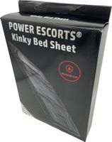 power escorts   br190   kinky bed sheet black   160 x 227 cm