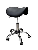 Taboret siodło fryzjerski kosmetyczny do salonu tatuażu czarny C-9284 regulowany