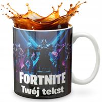 KUBEK 330ml GRAFIKA PREZENT ŚWIĘTA WZÓR - GRA BATTLE ROYALE FORTNITE + IMIĘ