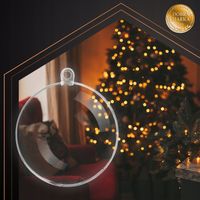 Bombki Choinkowe Kule Bombka Kula Plastikowe Przeźroczyste Ozdoby 12cm x10