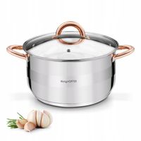 2X GARNEK INDUKCJA ze Stali Nierdzewnej GAZ Konighoffer Faro Copper 5,9 l 2