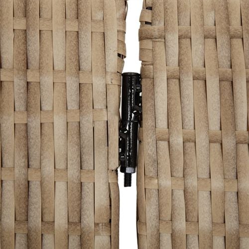 Parawan 5-panelowy, beżowy, polirattan na Arena.pl