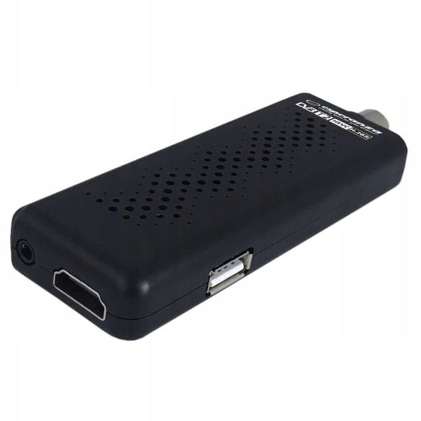 MINI DEKODER TUNER TV DVB-T2 HEVC H.265 FULL HD PILOT KABEL HDMI zdjęcie 3