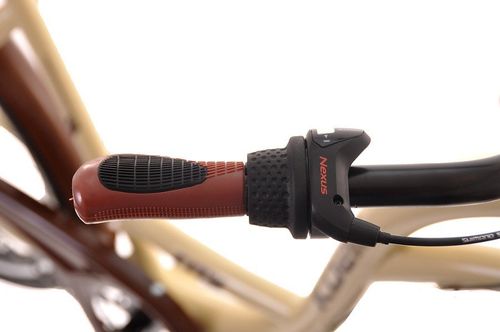 (K23) Rower miejski damski Kozbike 28 kremowo-brązowy na Arena.pl