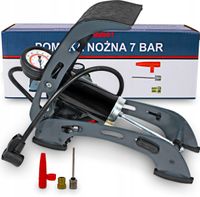 POMPKA NOŻNA SAMOCHODOWA ROWEROWA Z MANOMETREM